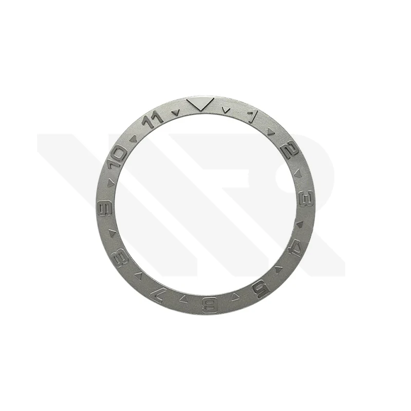 YM Style Dual Time Ceramic Flat Bezel Insert for SKX/SRPD: Silver