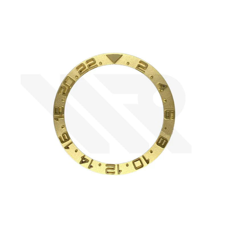 YM Style GMT-24 Ceramic Sloped Bezel Insert for SKX/SRPD: Gold