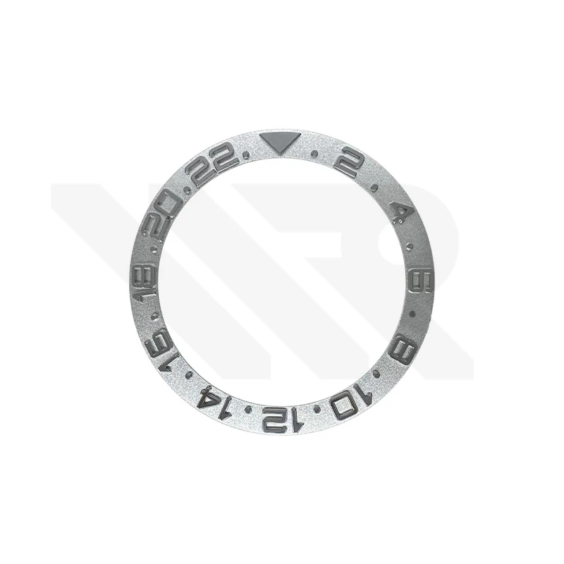 YM Style GMT-24 Ceramic Sloped Bezel Insert for SKX/SRPD: Silver