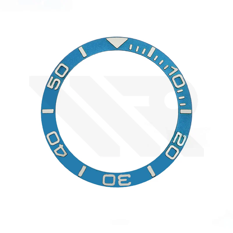 YM Aluminium Sloped Bezel Insert for SKX/SRPD - Blue/Silver