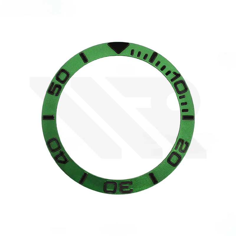 YM Aluminium Sloped Bezel Insert for SKX/SRPD - Green/Black